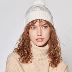 Joie Macia Pom Pom Beanie Wool Alpaca Blend